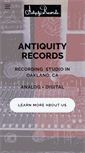 Mobile Screenshot of antiquityrecords.com