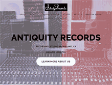 Tablet Screenshot of antiquityrecords.com